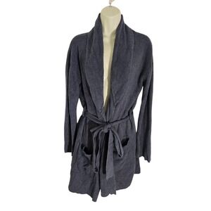Barefoot Dreams CozyChic Lite Solid Robe Cardigan Charcoal Gray Size‎ 1/S